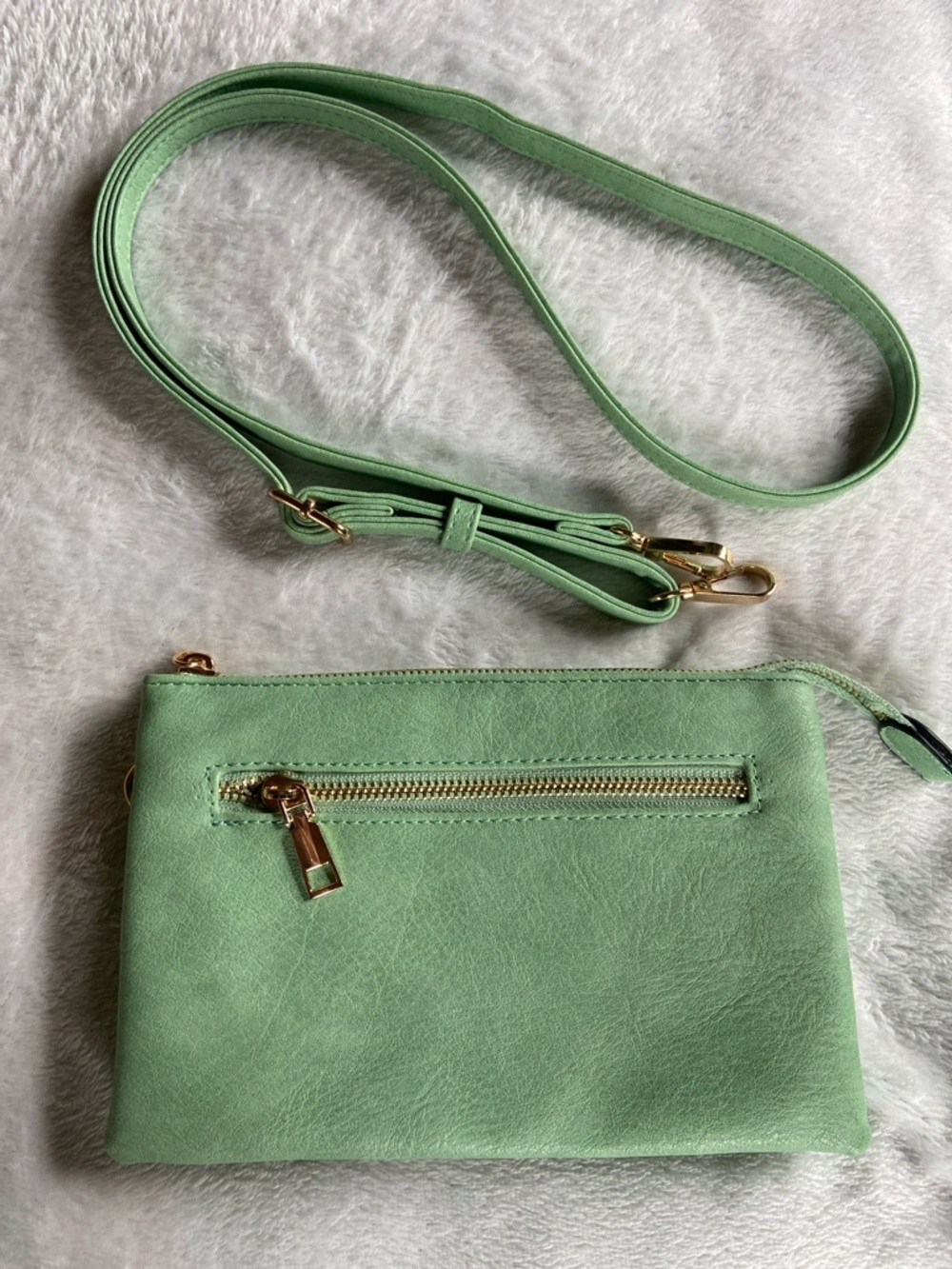Mint Green Crossbody Bag - Women’s Lightweight Shoulder Purse